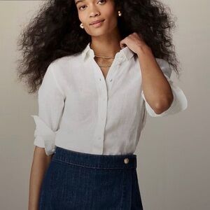 Slim-fit Baird McNutt Irish linen shirt white size 8T